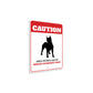 Patrolled By American Staffordshire Terrier Caution Sign