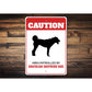 Patrolled By Anatolian Shepherd Dog Caution Sign