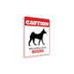 Patrolled By Basenji Caution Sign