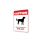 Patrolled By Blue Lacy Caution Sign