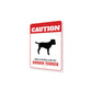 Patrolled By Border Terrier Caution Sign