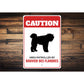Patrolled By Bouvier des Flandres Caution Sign