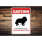 Patrolled By Cavalier King Charles Spaniel Caution Sign