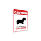 Patrolled By Cesky Terrier Caution Sign