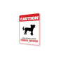 Patrolled By Chinese Crested Caution Sign