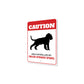 Patrolled By English Springer Spaniel Caution Sign