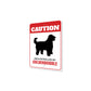 Patrolled By Goldendoodle Caution Sign