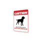 Patrolled By Greater Swiss Mountain Dog Caution Sign