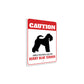 Patrolled By Kerry Blue Terrier Caution Sign