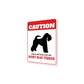 Patrolled By Kerry Blue Terrier Caution Sign