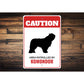Patrolled By Komondor Caution Sign
