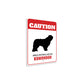 Patrolled By Komondor Caution Sign
