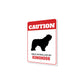 Patrolled By Komondor Caution Sign