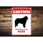 Patrolled By Kuvasz Caution Sign