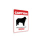 Patrolled By Kuvasz Caution Sign
