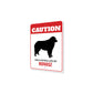 Patrolled By Kuvasz Caution Sign