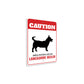 Patrolled By Lancashire Heeler Caution Sign