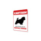 Patrolled By Norfolk Terrier Caution Sign