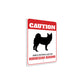 Patrolled By Norwegian Buhund Caution Sign