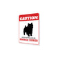 Patrolled By Norwich Terrier Caution Sign