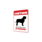 Patrolled By Otterhound Caution Sign