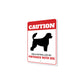 Patrolled By Portuguese Water Dog Caution Sign