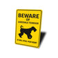Airedale Terrier Dog Beware He Will Steal Your Heart K9 Sign
