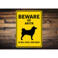 Akita Dog Beware He Will Steal Your Heart K9 Sign
