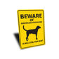 American Foxhound Dog Beware He Will Steal Your Heart K9 Sign