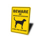 American Foxhound Dog Beware He Will Steal Your Heart K9 Sign