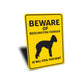 Bedlington Terrier Dog Beware He Will Steal Your Heart K9 Sign
