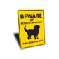 Bernese Mountain Dog Beware He Will Steal Your Heart K9 Sign