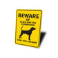 Black and Tan Coonhound Dog Beware He Will Steal Your Heart K9 Sign