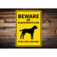 Black Mouth Cur Dog Beware He Will Steal Your Heart K9 Sign