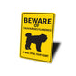 Bouvier des Flandres Dog Beware He Will Steal Your Heart K9 Sign