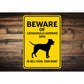 Catahoula Leopard Dog Beware He Will Steal Your Heart K9 Sign