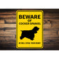 Cocker Spaniel Dog Beware He Will Steal Your Heart K9 Sign