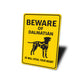 Dalmatian Dog Beware He Will Steal Your Heart K9 Sign