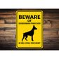 Doberman Pinscher Dog Beware He Will Steal Your Heart K9 Sign