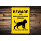 English Springer Spaniel Dog Beware He Will Steal Your Heart K9 Sign