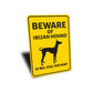 Ibizan Hound Dog Beware He Will Steal Your Heart K9 Sign