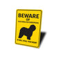 Old English Sheepdog Beware He Will Steal Your Heart K9 Sign