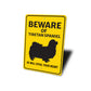 Tibetan Spaniel Dog Beware He Will Steal Your Heart K9 Sign