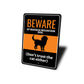 Beware Of Bernese Mountain Dog Dog Don't Trust The Cat Either Sign