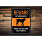Beware Of Boerboel Dog Don't Trust The Cat Either Sign