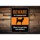 Beware Of Canaan Dog Don't Trust The Cat Either Sign
