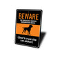 Beware Of Greater Swiss Mountain Dog Don't Trust The Cat Either Sign