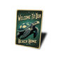 Sea Turtle Beach Home Sign