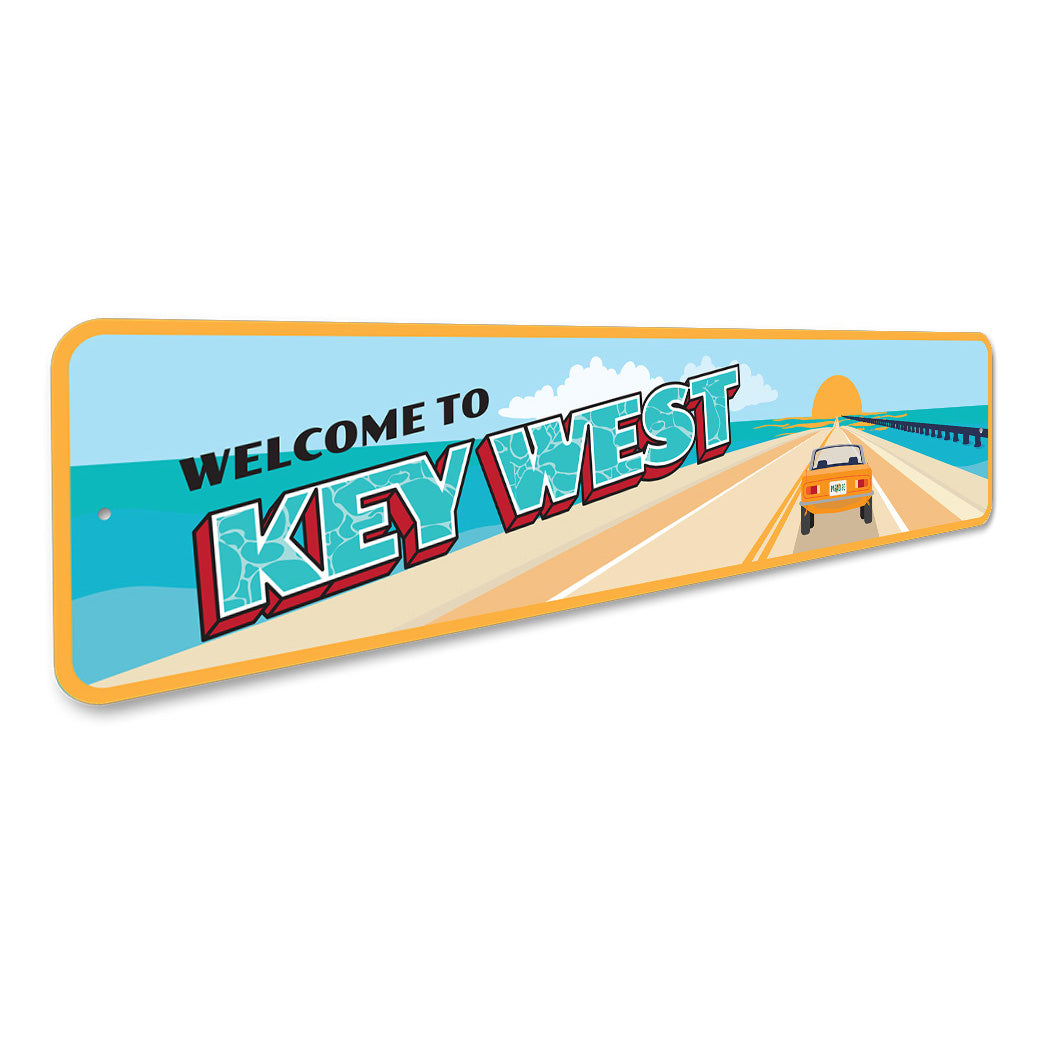 Welcome To Keys West Bridge Sign