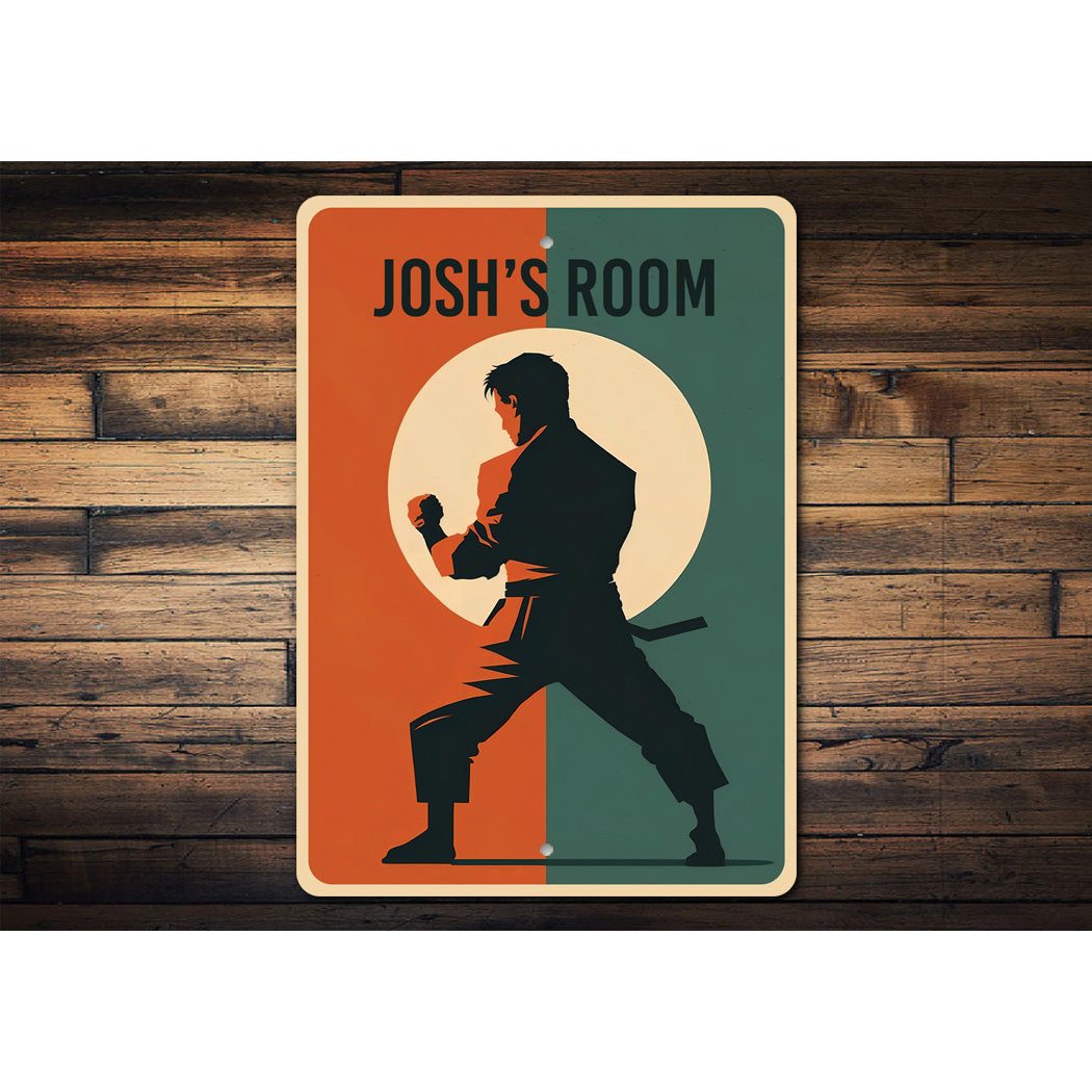 Custom Boy Room Karate Sign